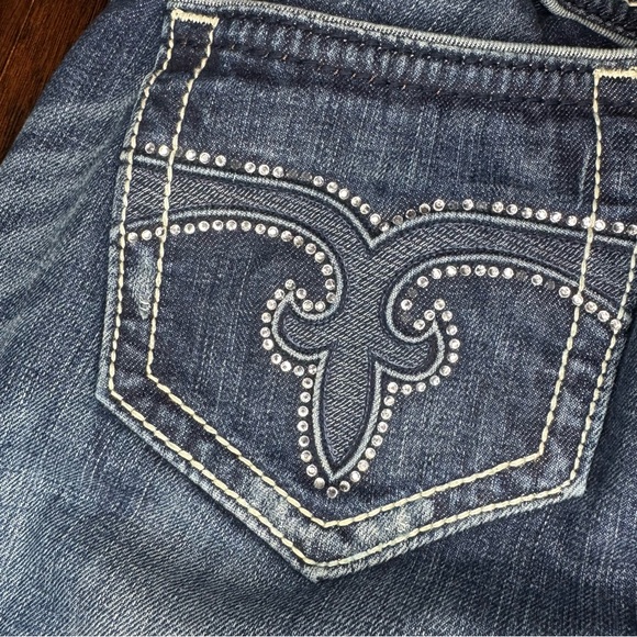 Rock Revival Jody Boot Dark Blue Boot Cut Jeans Y2K Vintage Size 31 EUC - Picture 16 of 16